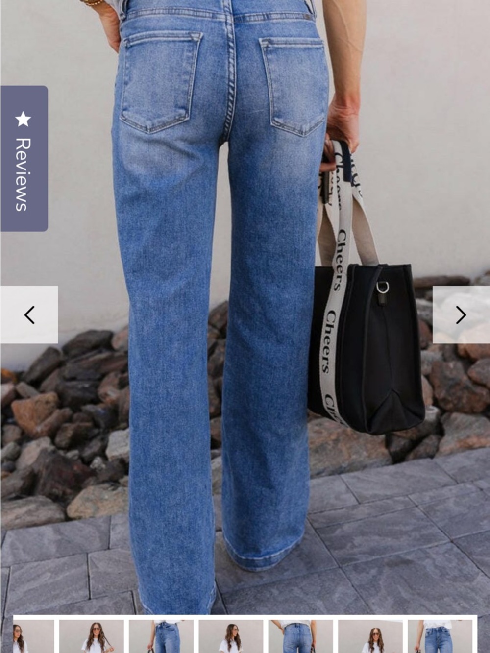 Kancan It Jeans, Classic High-Rise Wide-Leg Women's Jeans - Blue size 3, NWT - Picture 2 of 3